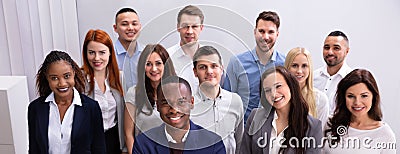 Portrait Of A Multi Ethnic Business Team Stock Photo