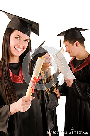 Group of students Stock Photo