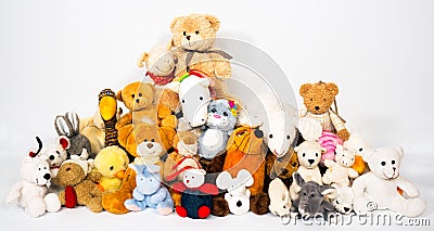 Group of stuffed animals Stock Photo