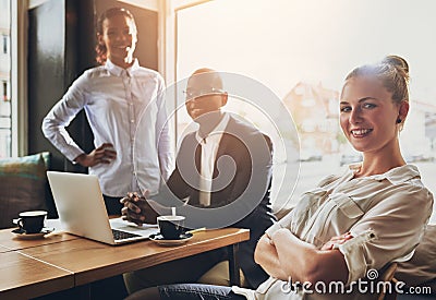 Group of successful entrepreneurs Stock Photo