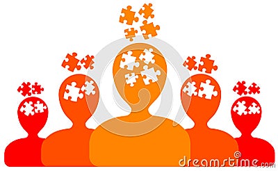 Group thinking Stock Photo