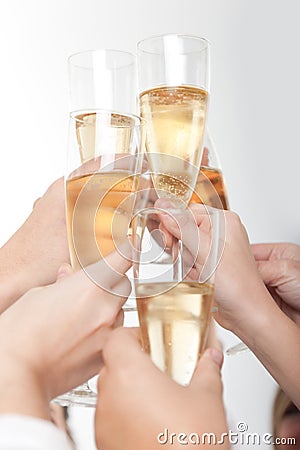 Group toast Stock Photo