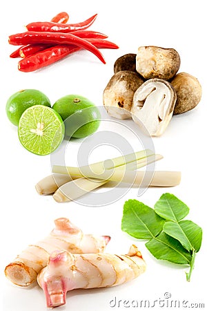 Group of Tomyum(Thai food ) Stock Photo