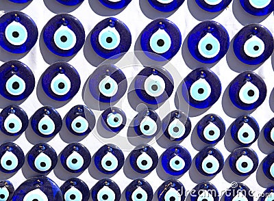 A group of traditional Turkish Amulet Evil Eye Stock Photo