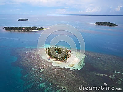 Group of tropical islands Stock Photo