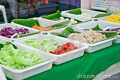 Group of vegettarian food Stock Photo