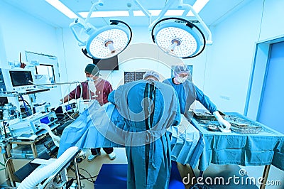 Group of veterinarian surgery in operation room Editorial Stock Photo