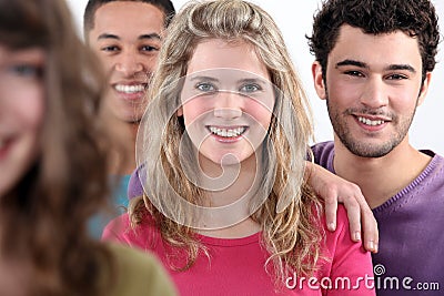 Group of young adults Stock Photo