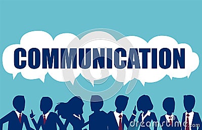 Communication, teamwork and connection vector concept Stock Photo