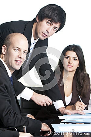 Group of young entrepreneurs Stock Photo