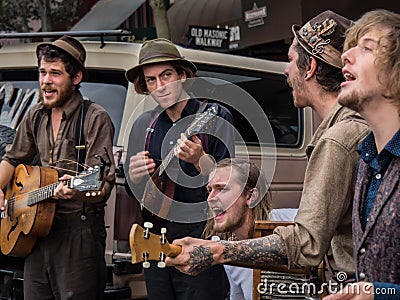 Street musicians Editorial Stock Photo