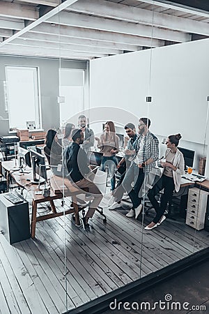 Group of young professionals. Stock Photo