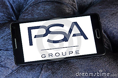 Groupe PSA logo Editorial Stock Photo