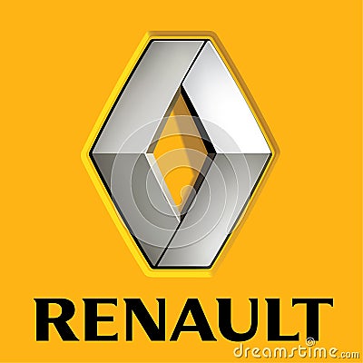 Renault logo icon Editorial Stock Photo