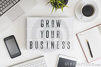 Grow your business Stock Photo