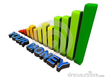 Grow your money Stock Photo