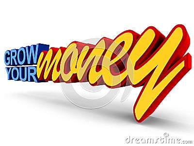 Grow your money Stock Photo