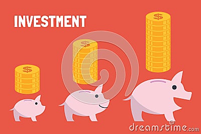 Growing investment concept Vector Illustration