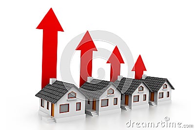 Growing real estate char Stock Photo