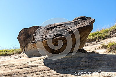 Growing Stone - Ulmet, Buzau County, Romania Stock Photo