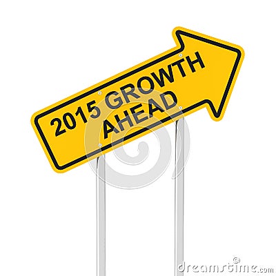 2015 growth ahead Stock Photo