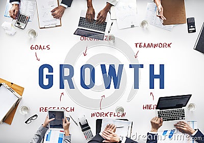 Growth Business Company Strategy Marketing Concept Stock Photo