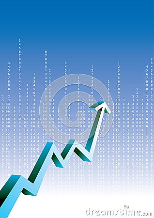 Growth chart Vector Illustration