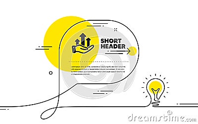 Growth chart simple icon. Money profit sign. Vector Vector Illustration