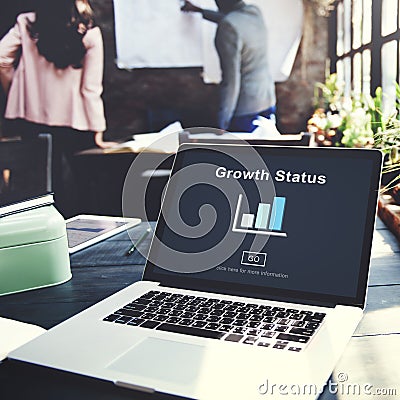 Growth Status Data Development Business Concept Stock Photo