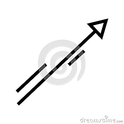 Growth Trend Chart icon vecto set. Profit graph illustration sign collection. up arrow symbol or logo. Vector Illustration