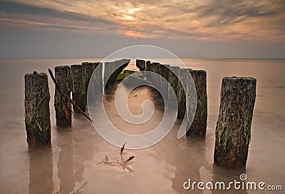 Groyne Stock Photo