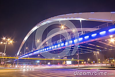 Grozavesti Bridge, Bucharest Stock Photo