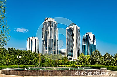 Grozny, the capital of Chechnya in Russia Stock Photo