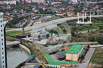 Grozny, capital of Chechen Republic, Russia Editorial Stock Photo