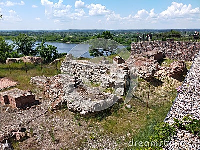 Grudzi?dz - the ruins of Teutonic castle. Stock Photo