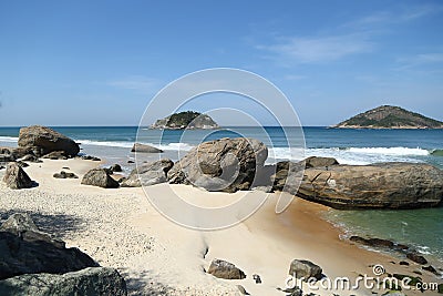 Grumari Beach in the West Zone of Rio de Janeiro, Brazil Stock Photo