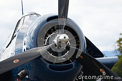 Grumman Avenger TBM vintage airplane Editorial Stock Photo