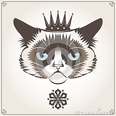 Grumpy cat Vector Illustration