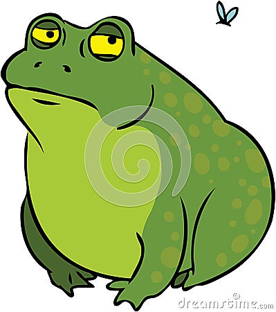 Grumpy Fat Frog Cartoon Character Stock Photos - Image: 21144673