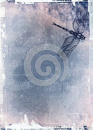 Grunge abstract textured mixed media collage Stock Photo