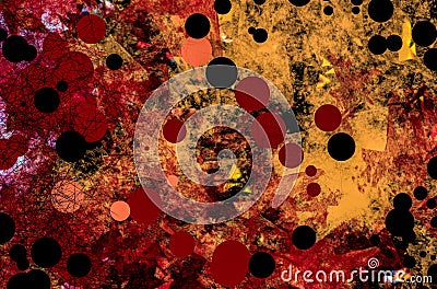 Grunge abstract textured mixed media collage, art Stock Photo