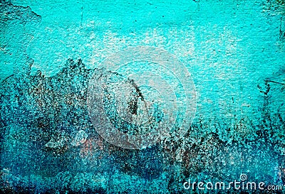 Grunge abstract turquoise texture background Stock Photo