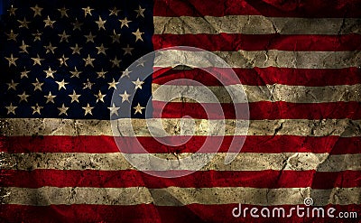 Grunge American flag background Stock Photo