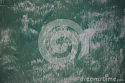 Grunge background with abstract colored texture. Old vintage scratches, stain, paint splats, spots. Green wall texture. abstract g Stock Photo