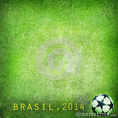 Grunge background - Brazil 2014. Space for text Stock Photo