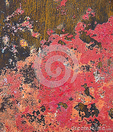 Grunge background in red and rusty colorful Stock Photo