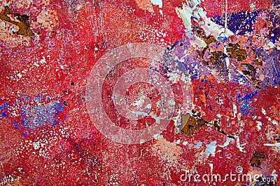 Grunge background in red and rusty colorful Stock Photo