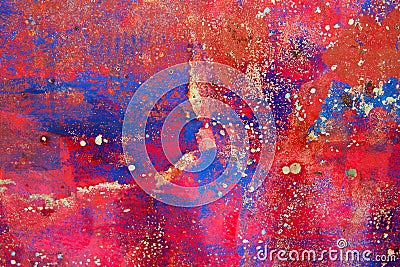 Grunge background in red and rusty colorful Stock Photo