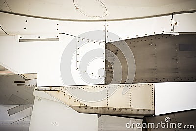 Riveted metal background Stock Photo