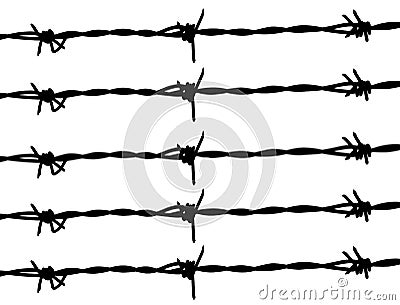 Grunge barbwire Vector Illustration